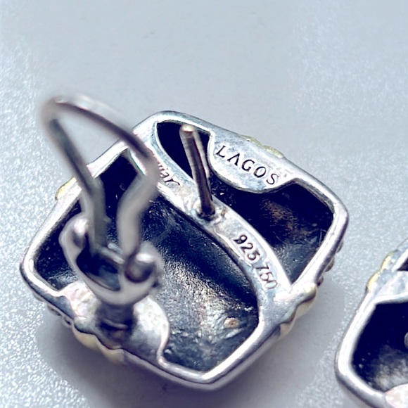 LAGOS Caviar 18k and sterling silver earrings